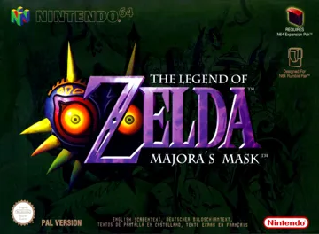 Legend of Zelda, The - Majora's Mask (Europe) (En,Fr,De,Es) (Rev 1) (Debug) box cover front